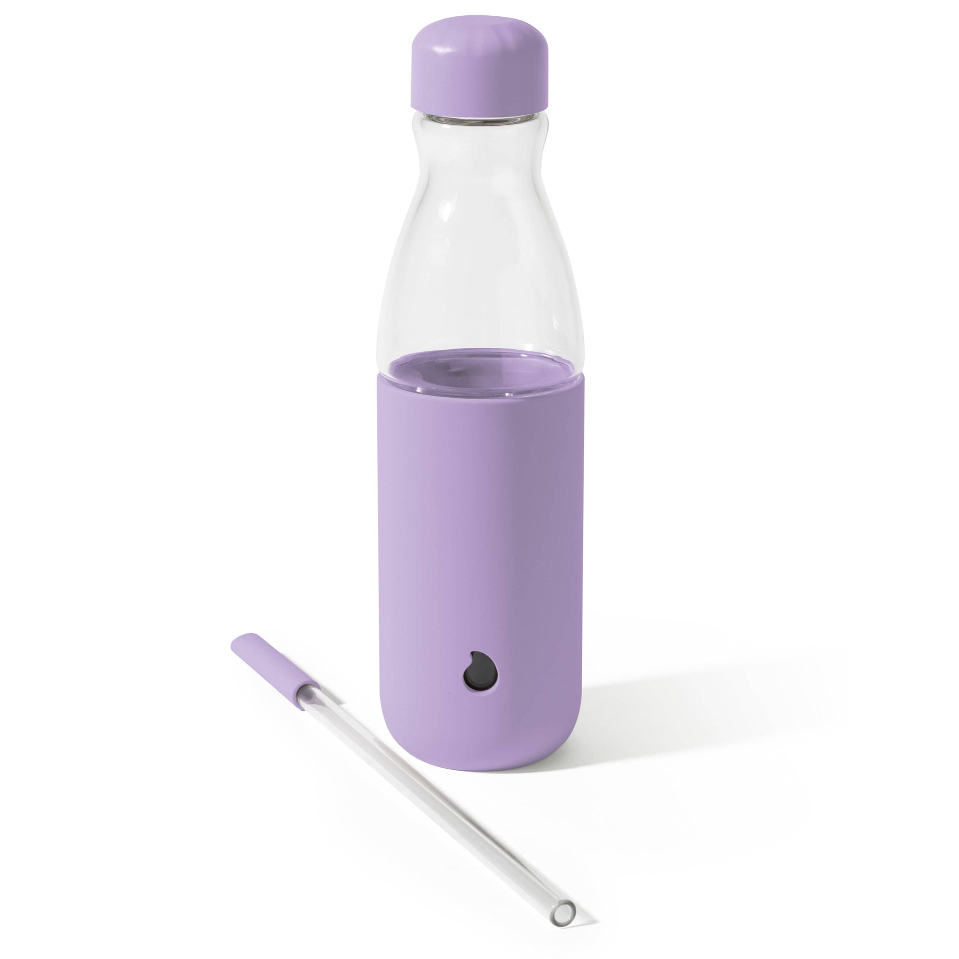 glass-original-bottle-18oz-a9 18oz_Lilac_Purple_Glass_Original_Bottle_Front_Cap_On_Straw_In_Front_Cap_Off_Straw_Out.jpg