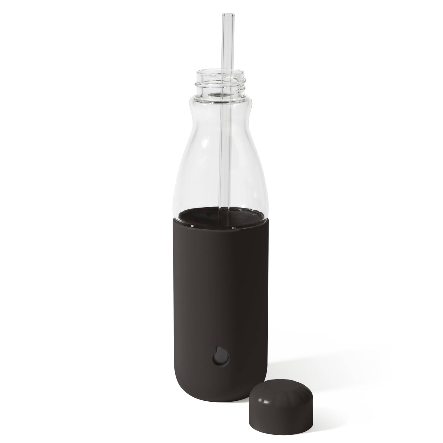 glass-original-bottle-18oz-a9 18oz_Onyx_Black_Glass_Original_Bottle_Front_Cap_Off_Straw_In_Front_Cap_On_Straw_In.jpg