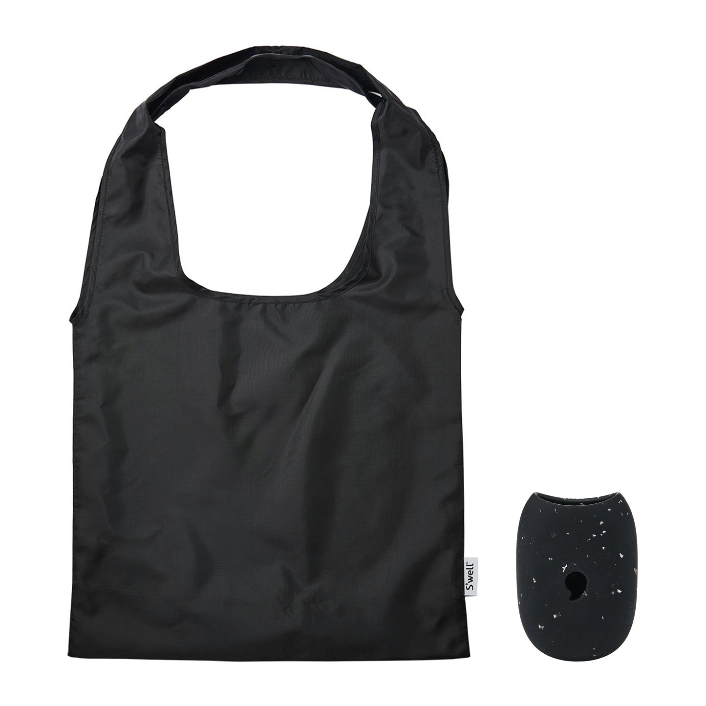 droplet-tote-l5 Swell-Droplet-Tote-Bag-Onyx-Black-Speckled-Front-With-Capsule.jpg